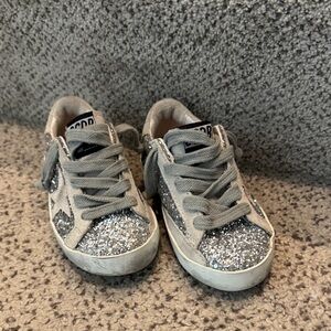 adidas Kids Silver Glitter Sneakers